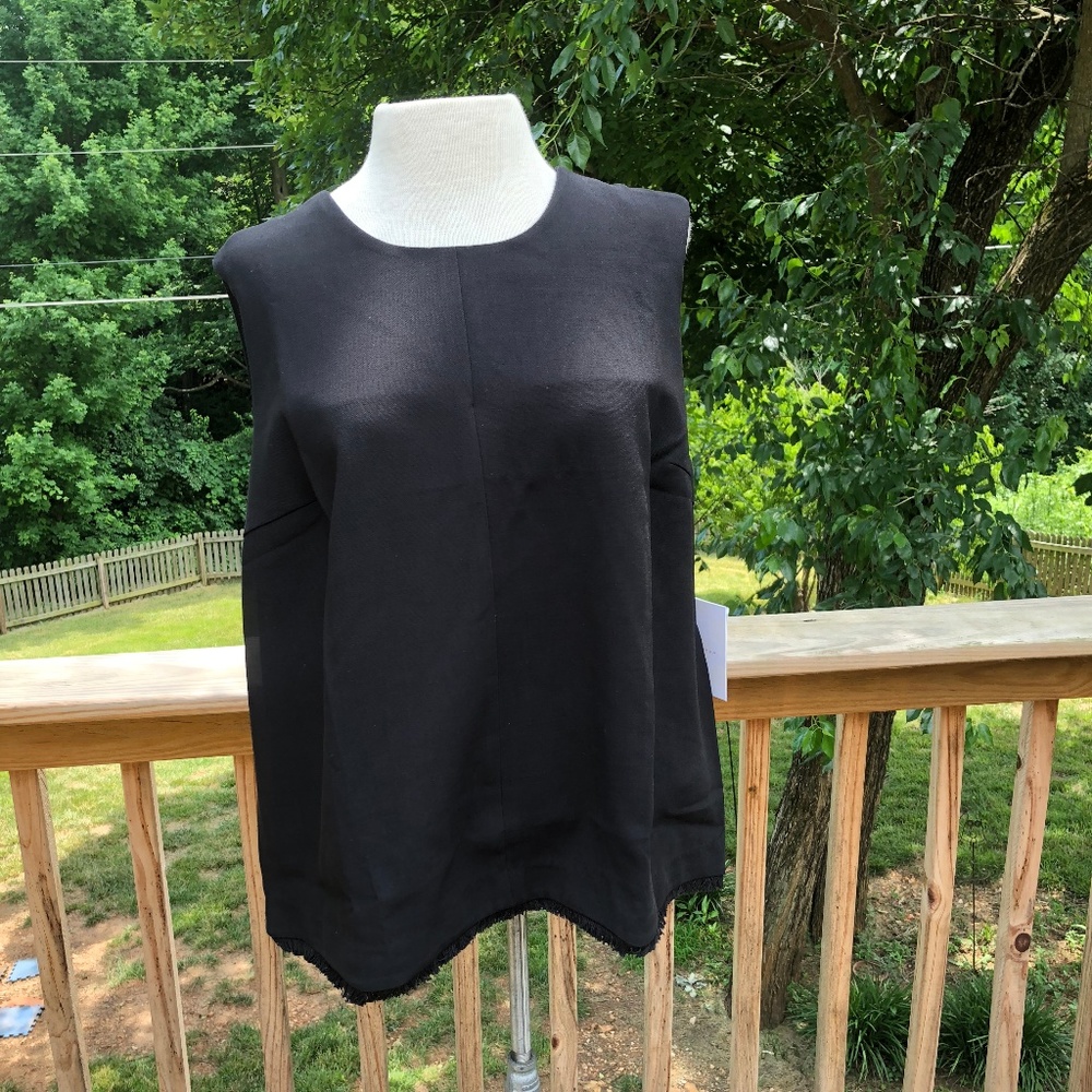 Victoria Beckham Black Sleeveless Shirt, NWT
